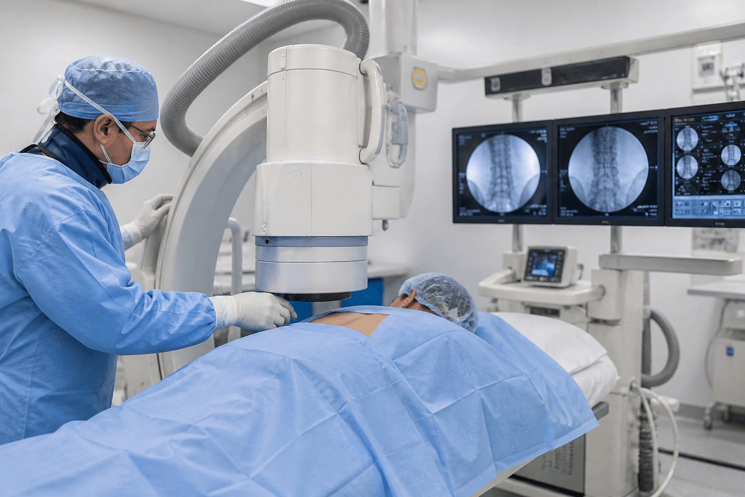 Fluoroscopy-guided procedure